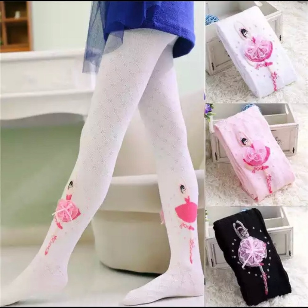 Princess  Kids Girl Ballerina Warm Knitted Tights